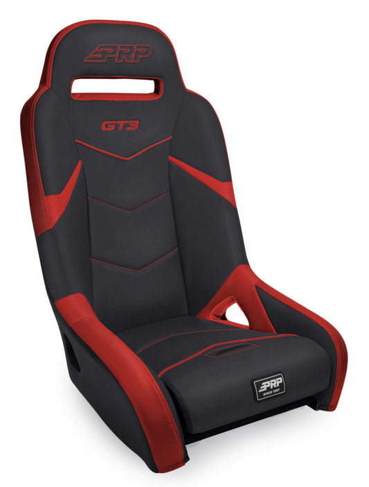 PRP GT3 Rear Suspension Seat- Black/Red