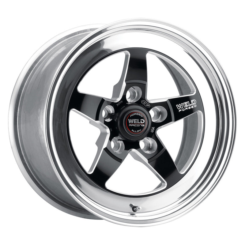 Weld S71 15x5.33 / 5x5 BP / 2.5in. BS Black Wheel (Low Pad) - Non-Beadlock