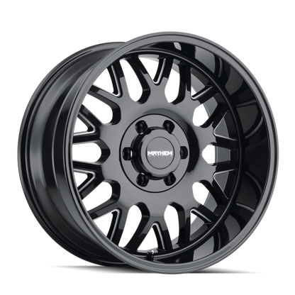 Mayhem 8110 Tripwire 20x10 / 8x170 BP / -19mm Offset / 130.8mm Hub Black w/ Milled Spokes Wheel