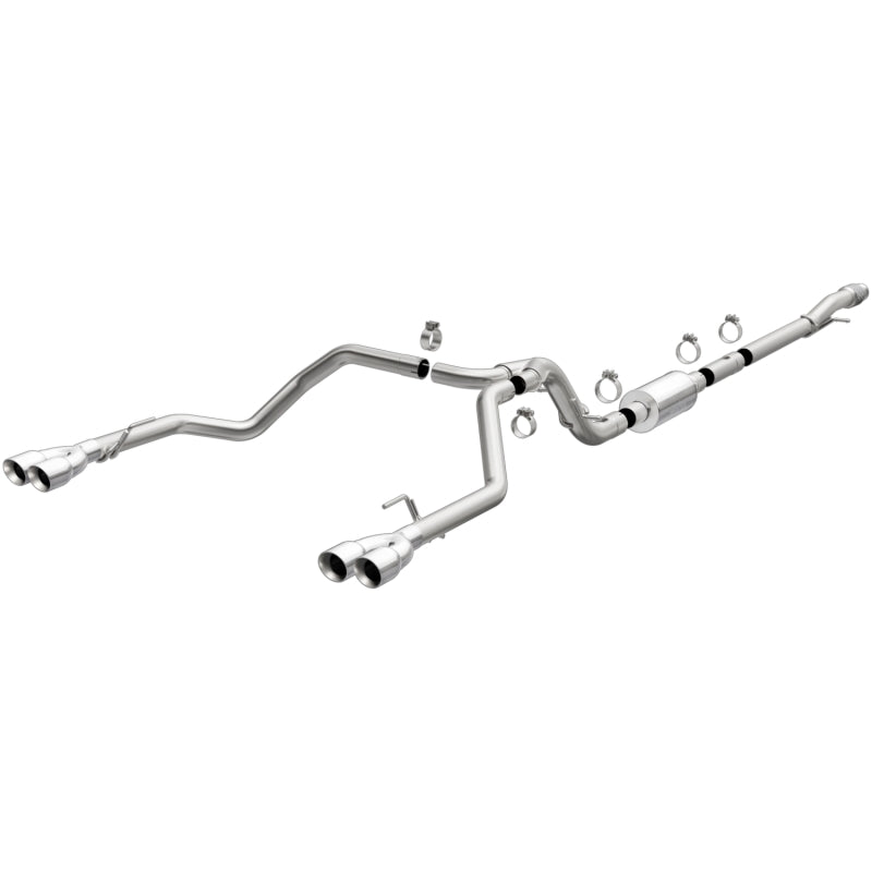 MagnaFlow 2019 Chevy Silverado 1500 V8 5.3L Street Series Quad Split Rear Exhaust w/ Polished Tips