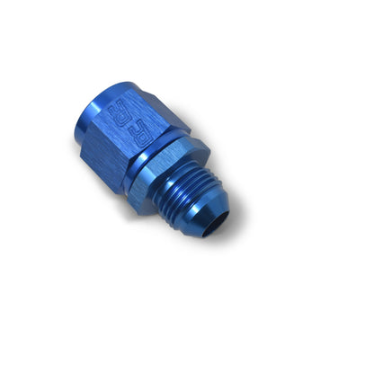 Russell Performance -10 AN Female to -8 AN to Male B-Nut Reducer (Blue)