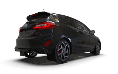 Rally Armor 18-23 Ford Fiesta ST MK8 Black UR Mud Flap w/Red Logo