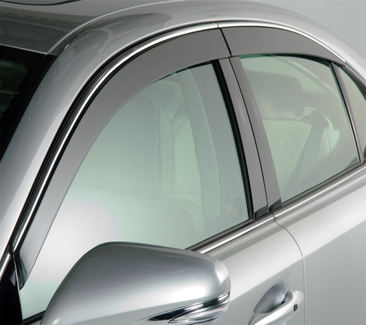 AVS 20-22 Hyundai Palisade Ventvisor Low Profile Window Deflectors 4pc - Smoke w/Chrome Trim