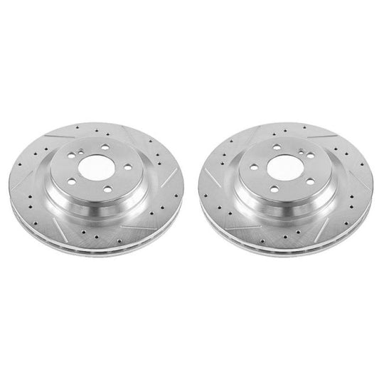 Power Stop 09-14 Mercedes-Benz CL550 Rear Evolution Drilled & Slotted Rotors - Pair