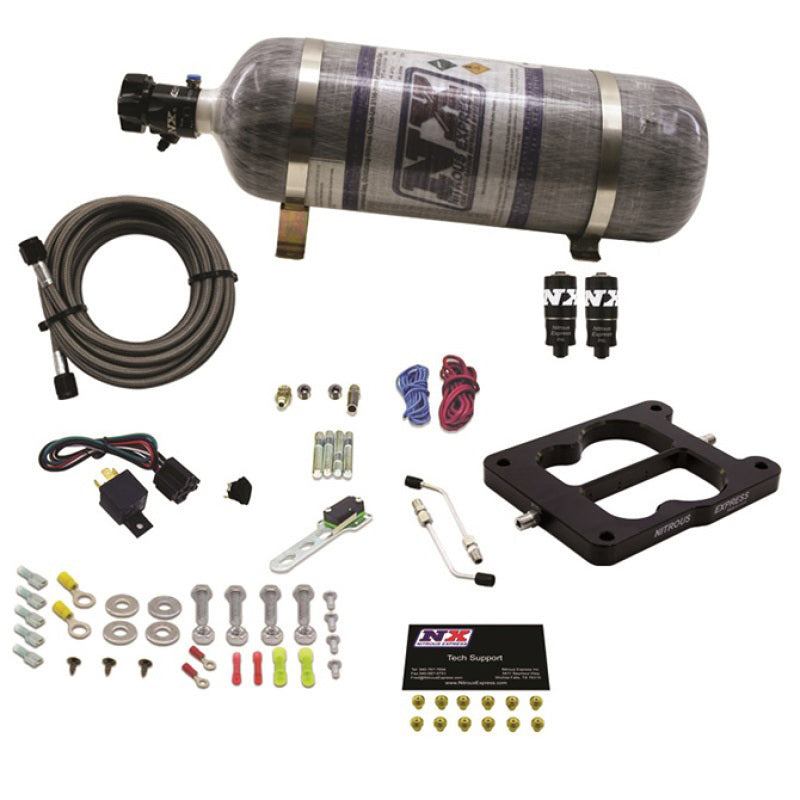 Nitrous Express Q-Jet/Holley Spread Bore Hitman Plus Nitrous Kit w/Composite Bottle