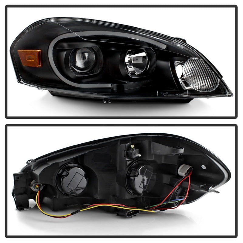 xTune 06-13 Chevrolet Impala LED Light Bar Headlights - Black (PRO-JH-CIM06-LB-BK)