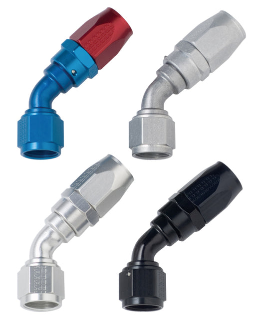 Fragola -6AN x 45 Degree Power Flow Hose End