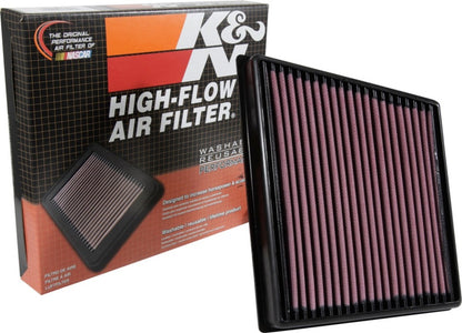 K&N 2015 Jaguar F-Pace V6-3.0L F/I Right Side Replacement Drop In Air Filter