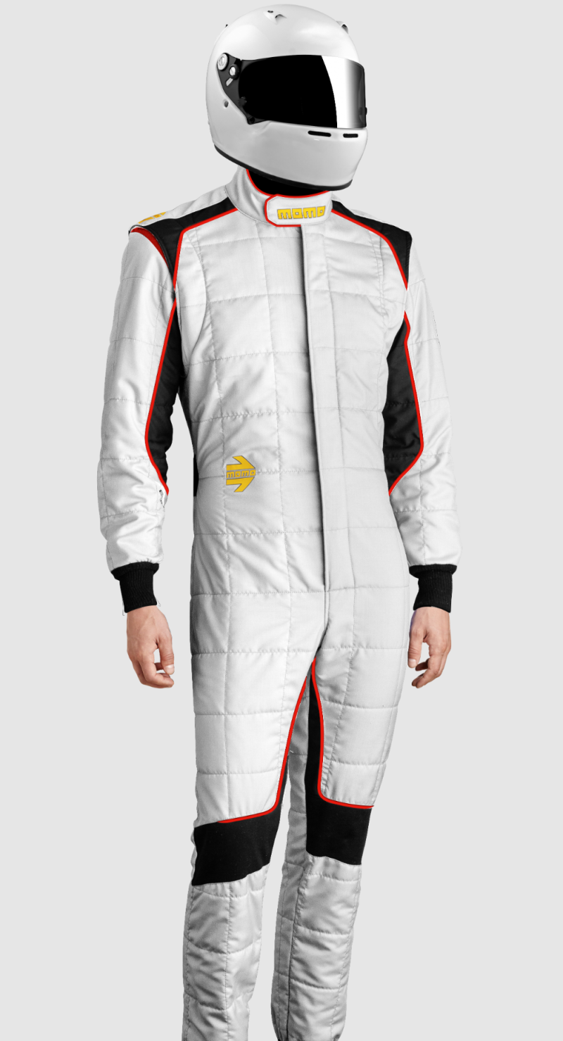 Momo Corsa Evo Driver Suits Size 48 (SFI 3.2A/5/FIA 8856-2000)-White