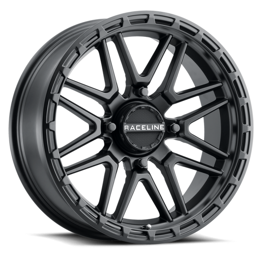 Raceline A11B Krank-XL 20x7in / 4x156 BP / 0mm Offset / 132.5mm Bore - Satin Black Wheel