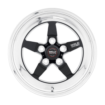 Weld S71 15x14.33 / 5x4.75 BP / 6.5in. BS Black Wheel (Medium Pad) - Non-Beadlock