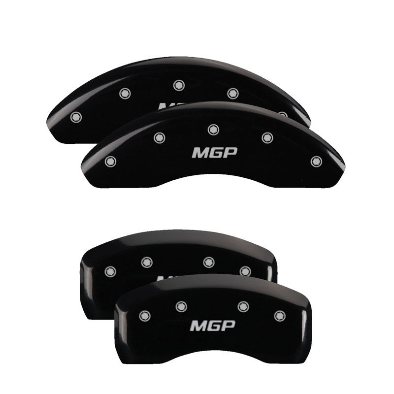 MGP 4 Caliper Covers Engraved Front Honda Rear H Logo Black Finish Silver Char 2017 Honda Civic