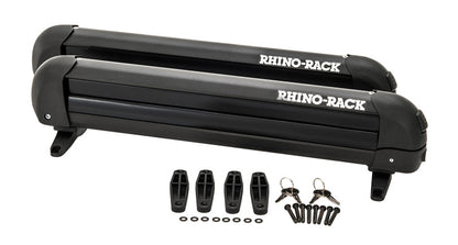 Rhino-Rack Universal Ski/Snowboard Carrier - Fits 4 Pairs of Skis or 2 Snowboards - Black