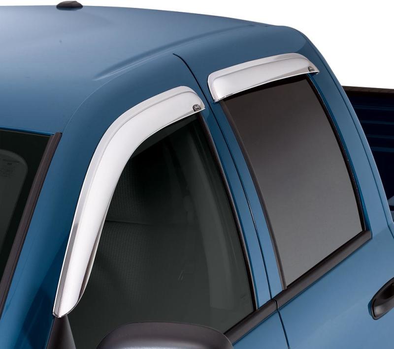 AVS 97-03 Ford F-150 Supercab Ventvisor Outside Mount Front & Rear Window Deflectors 4pc - Chrome