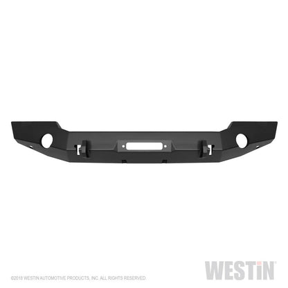 Westin 18-20 Jeep Wrangler JL WJ2 Full Width Front Bumper - Textured Black