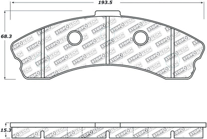 StopTech Performance 06-09 Chevrolet Corvette Z06 Front Brake Pads