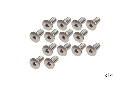 Kentrol 97-06 Jeep Wrangler Windshield Bolts 14 Pack Stainless