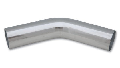 Vibrant - 3in O.D. Universal Aluminum Tubing (45 degree bend) - Polished