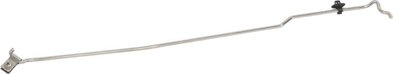 Kentrol 07-18 Jeep Wrangler JK Hood Prop Rod - Polished Silver