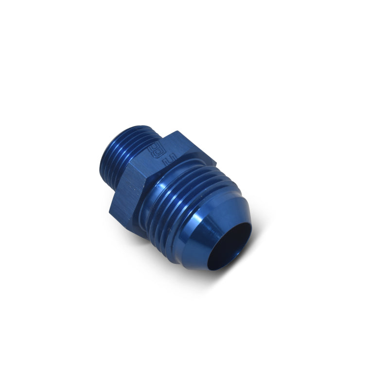 Russell Performance -6 AN Flare to 10mm x 1.0 Metric Thread Adapter (Blue)