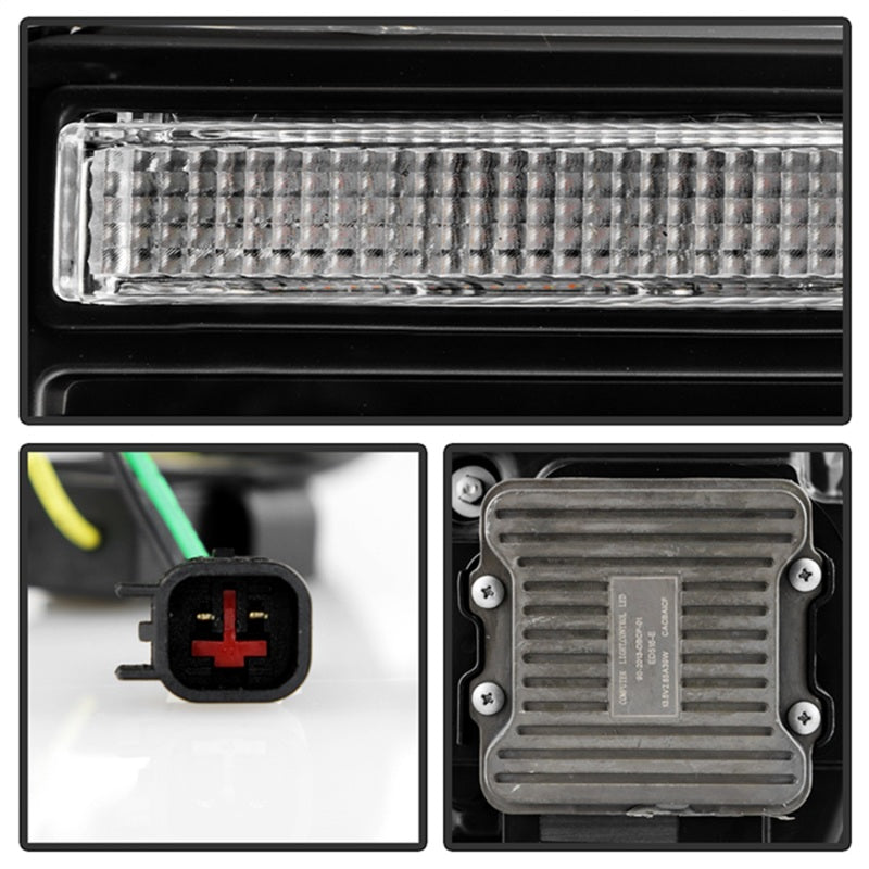 Spyder Apex 20-22 Ford F250/F350 (Halogen) High-Power LED Headlights - Black PRO-YD-FS20HALAP-SEQ-BK