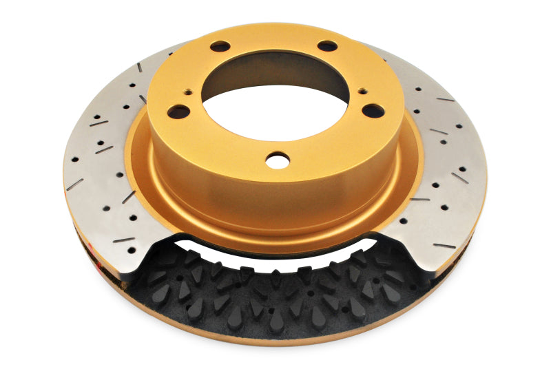 DBA 05+ Toyota 4-Runner KUN/GGN/TGN Front Drilled and Slotted 4000 Series Rotor