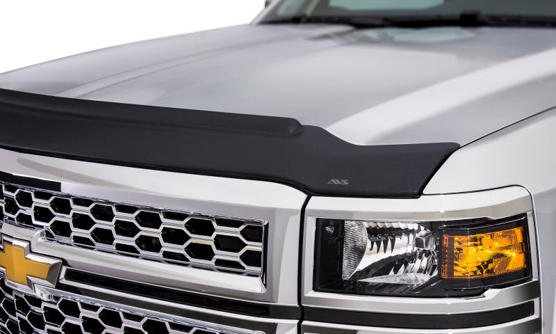 AVS 07-13 GMC Sierra 1500 Aeroskin II Textured Low Profile Hood Shield - Black