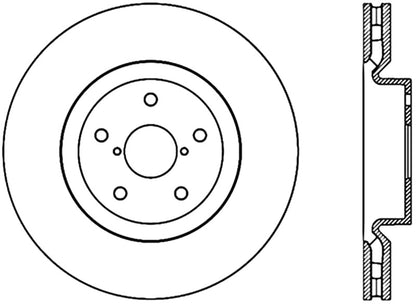 StopTech 05-17 Subaru WRX Cryo Drilled Sport Left Front Rotor