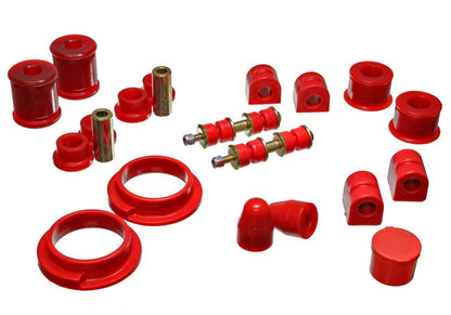 Energy Suspension 00-04 Ford Focus Red Hyper-flex Master Bushing Set