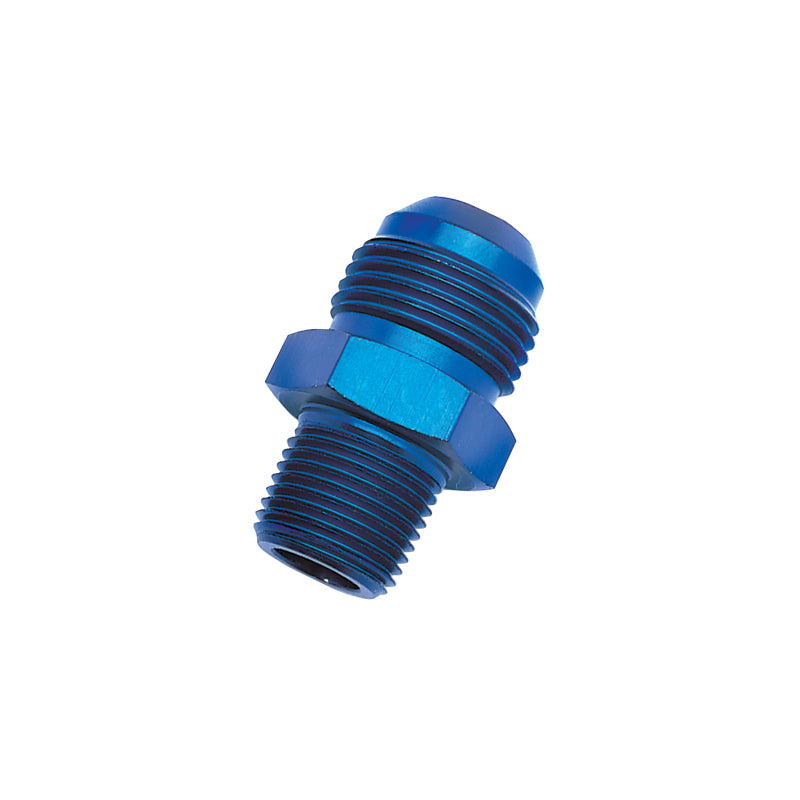 Russell Performance -6 AN to 1/8in NPT Straight Flare to Pipe (Blue)