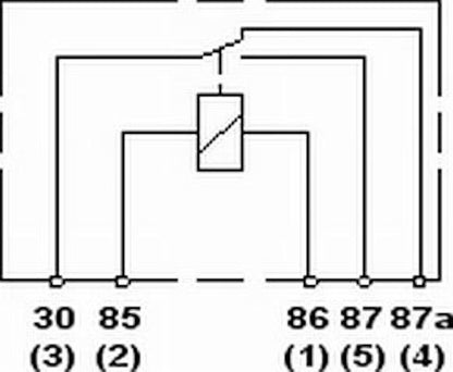 Hella Mini ISO 5 Pole Relay 12V SPDT