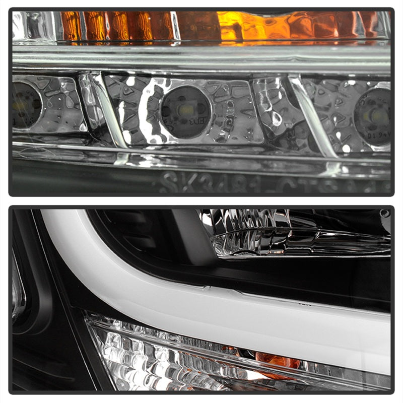 Spyder Chevy Tahoe / Suburban 2015 -2016 Projector Headlights - DRL LED - Black PRO-YD-CTA15-DRL-BK