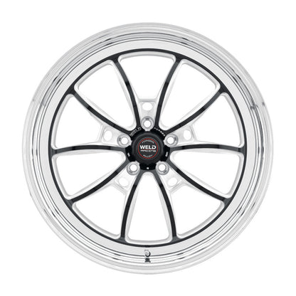 Weld S80 17x5 / 5x115 BP / 2.2in BS Black Wheel (High Pad) - Non-Beadlock