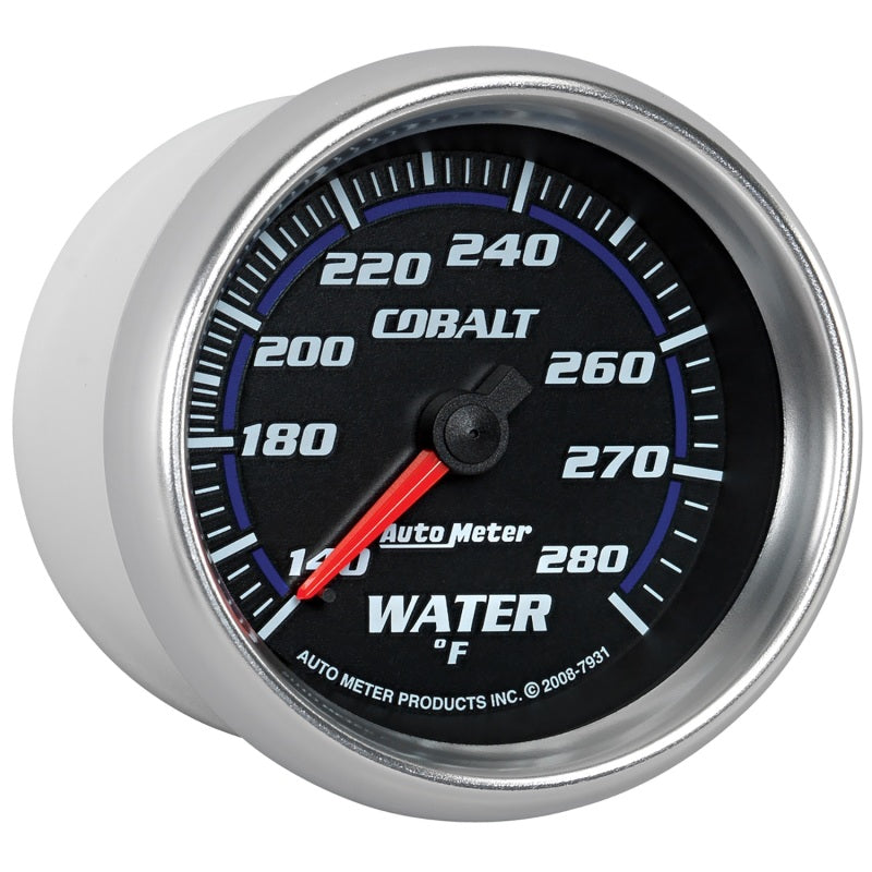 Autometer Cobalt 66.7mm 140-280 degree F. Water Temprature  Gauge