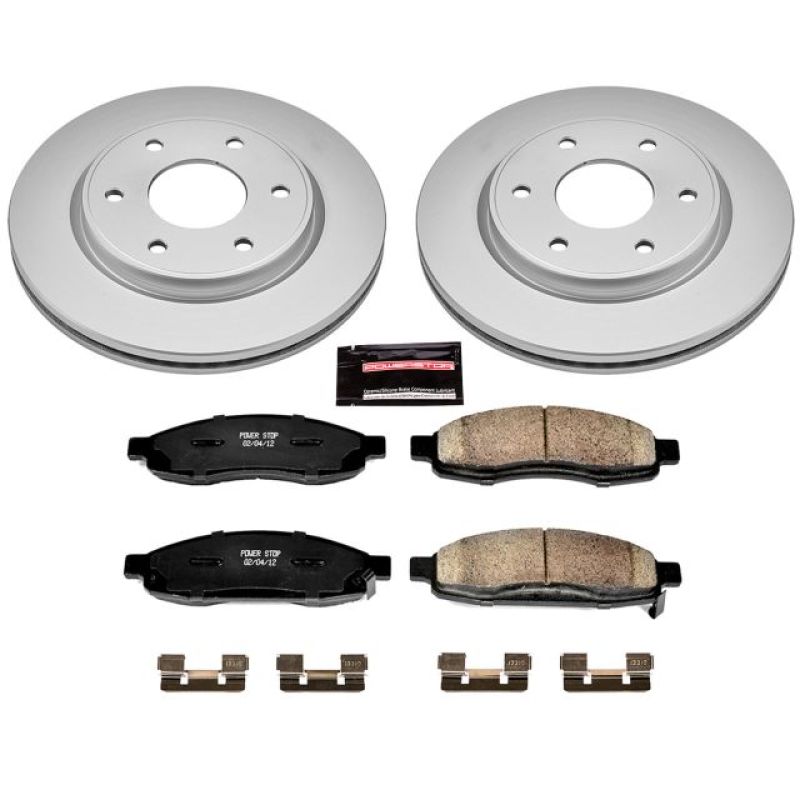 Power Stop 05-07 Infiniti QX56 Front Z17 Evolution Geomet Coated Brake Kit