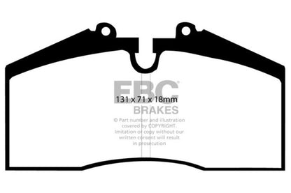 EBC 86-91 Porsche 928 5.0 Greenstuff Front Brake Pads