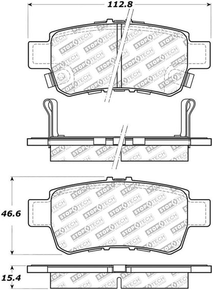 StopTech Street Select Brake Pads - Front/Rear