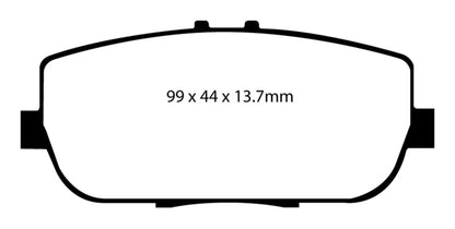 EBC 06-15 Mazda Miata MX5 2.0 Ultimax2 Rear Brake Pads