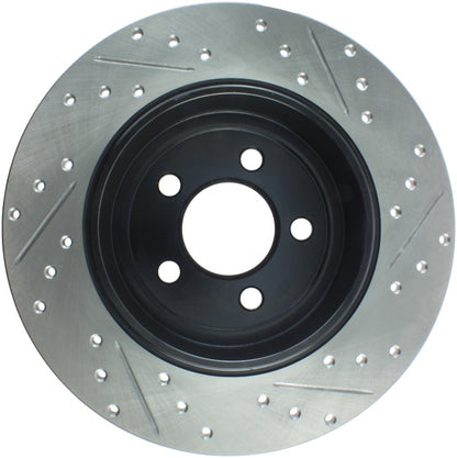 StopTech 05-13 Chrysler300/300C / 09-12 Dodge Challenger Rear Right Drilled & Slotted Rotor