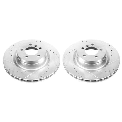 Power Stop 06-12 Land Rover Range Rover Front Evolution Drilled & Slotted Rotors - Pair