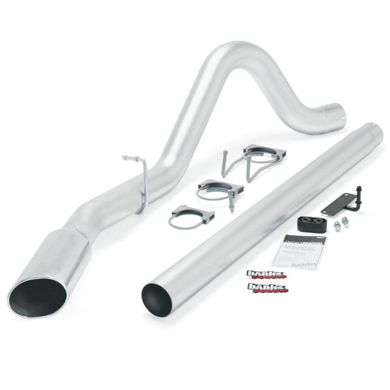 Banks Power 08-10 Ford 6.4L ECSB/CCSB (SWB) Monster Exhaust System - SS Single Exhaust w/ Chrome Tip