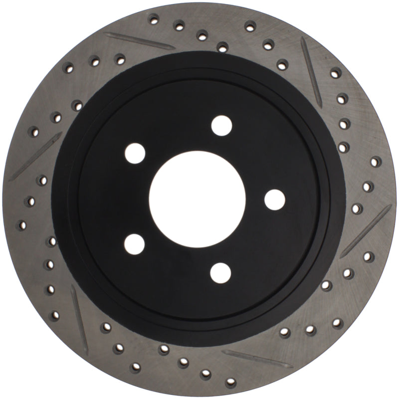 StopTech 05-10 Ford Mustang Slotted & Drilled Right Rear Rotor