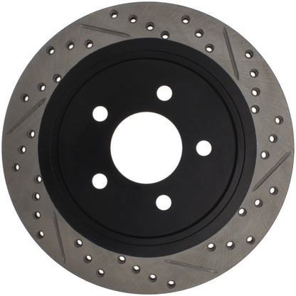 StopTech 05-10 Ford Mustang Slotted & Drilled Right Rear Rotor