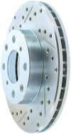 StopTech - Select Sport 96-00 Honda Civic DX/HX Coupe Slotted and Drilled Right Front Rotor
