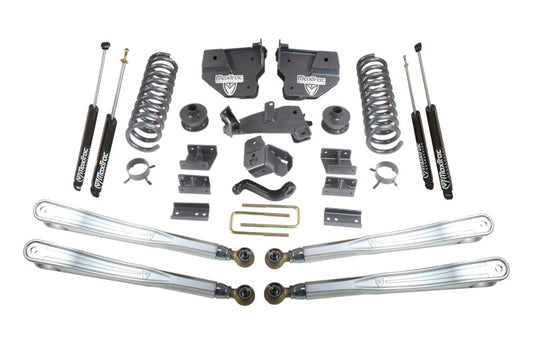 MaxTrac 14-18 RAM 2500 4WD 6in/3in MaxPro Coil Lift Kit w/4-Link Arms & MaxTrac Shocks