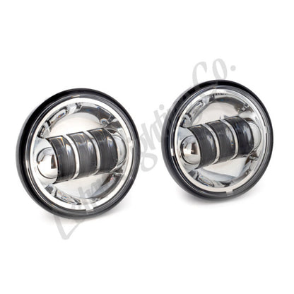 Letric Lighting 4.5in LED Passing Lamps Chrome