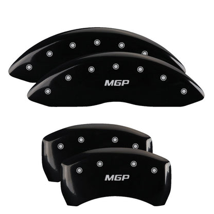 MGP 4 Caliper Covers Engraved Front & Rear MGP Yellow Finish Black Char 2006 Chrysler 300