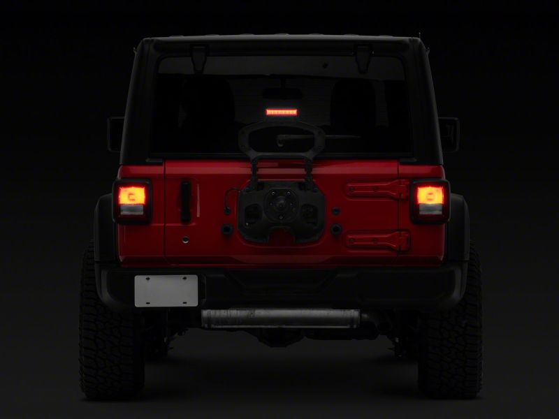 Raxiom18-23 Jeep Wrangler JL Axial Series Hyper Flash LED Third Brake Light- Smoked