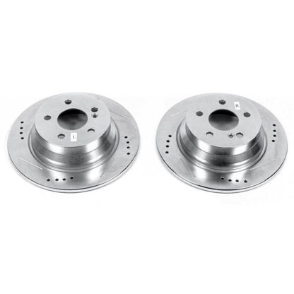 Power Stop 14-16 Mercedes-Benz E250 Rear Evolution Drilled & Slotted Rotors - Pair