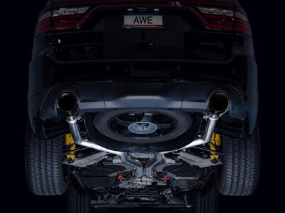 AWE Tuning 18-23 Dodge Durango SRT & Hellcat Track Edition Exhaust - Diamond Black Tips